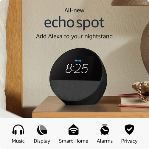 Amazon Echo Spot (Newest Model) - SmartHomeFinder.com
