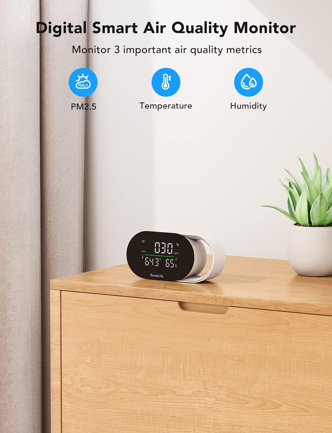 GoveeLife Smart Air Quality Monitor - SmartHomeFinder.com