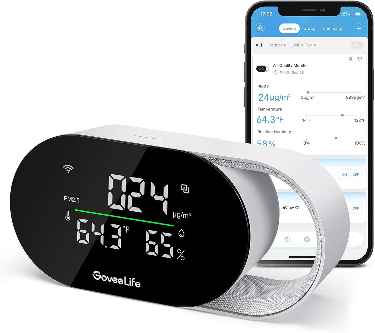 GoveeLife Smart Air Quality Monitor - SmartHomeFinder.com