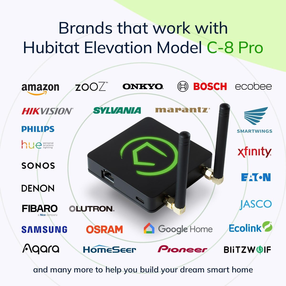 Hubitat Elevation Home Automation Hub (Model C - 8 Pro) - SmartHomeFinder.com