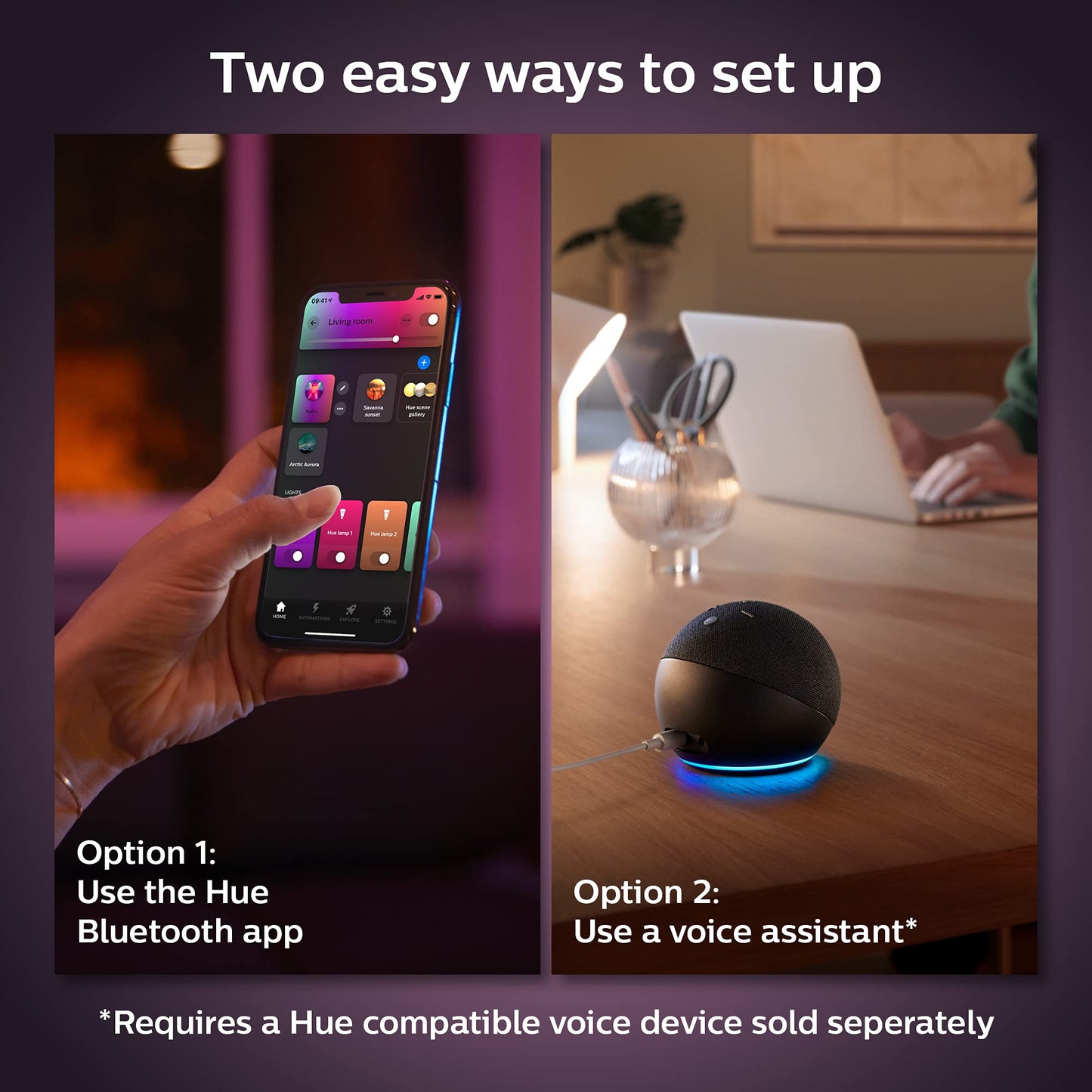 Philips Hue Smart 40W B39 Candle - Shaped LED Bulbs - SmartHomeFinder.com
