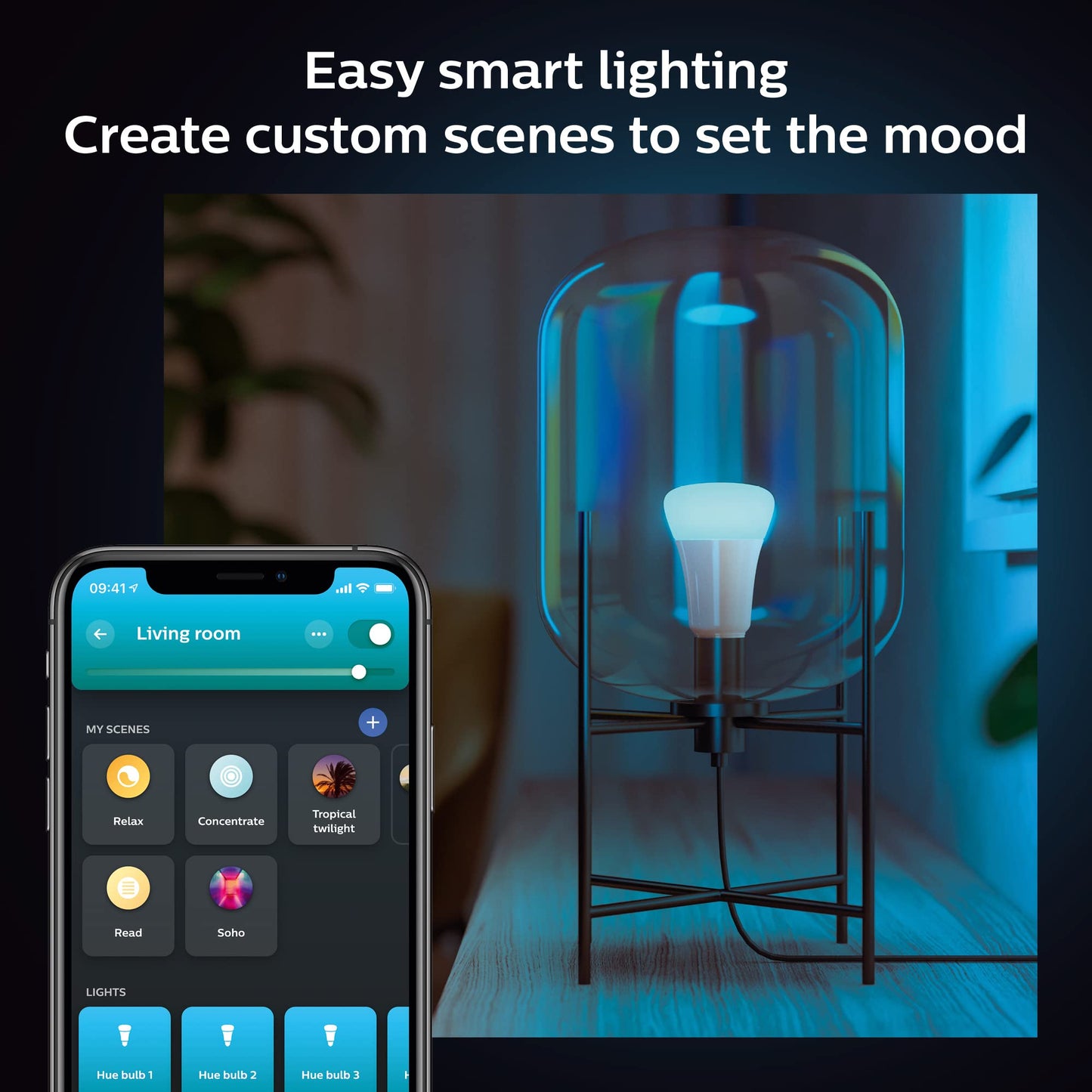 Philips Hue Smart 60W A19 LED Bulbs - SmartHomeFinder.com
