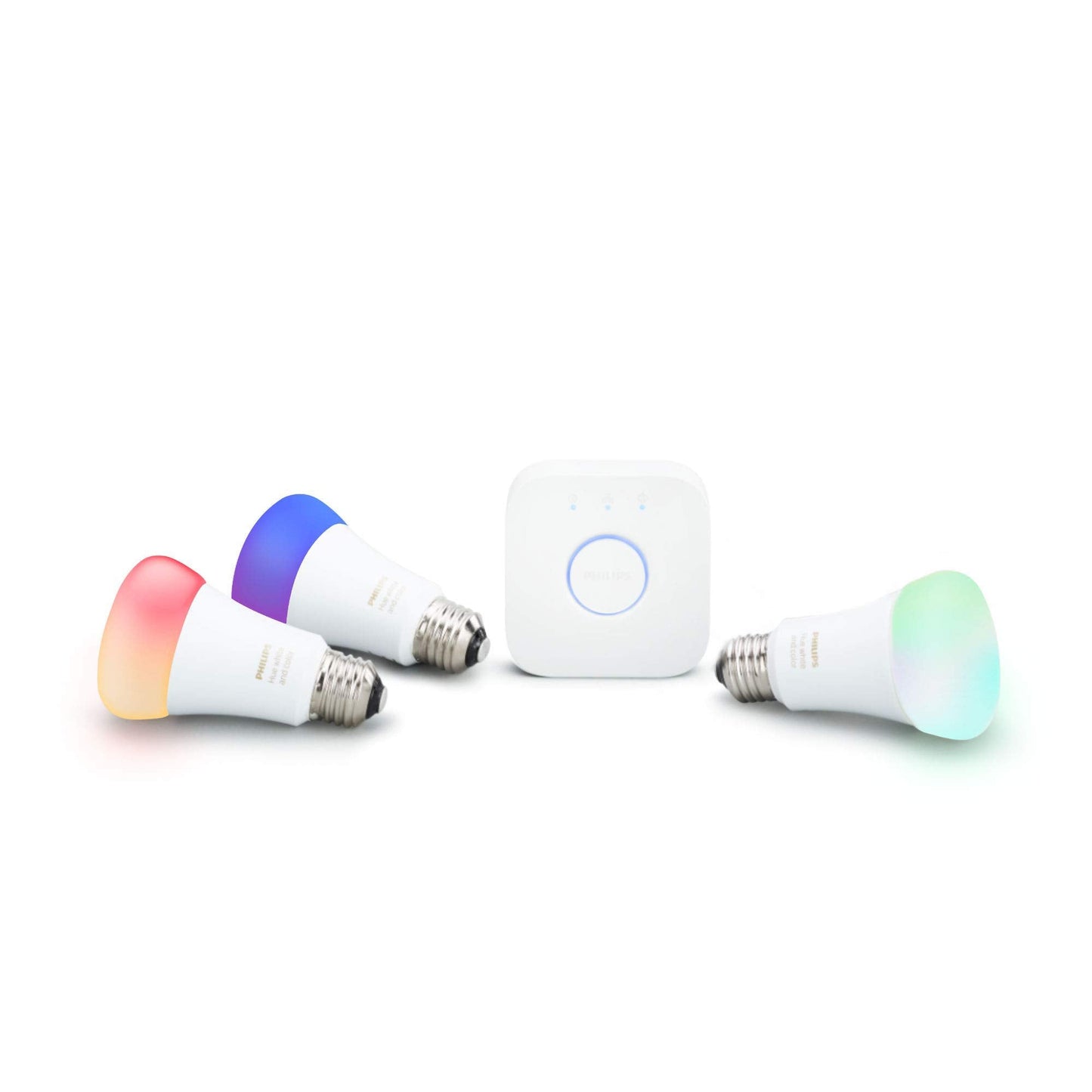Philips Hue White and Color Ambiance LED Smart Light Bulb Starter Kit - SmartHomeFinder.com