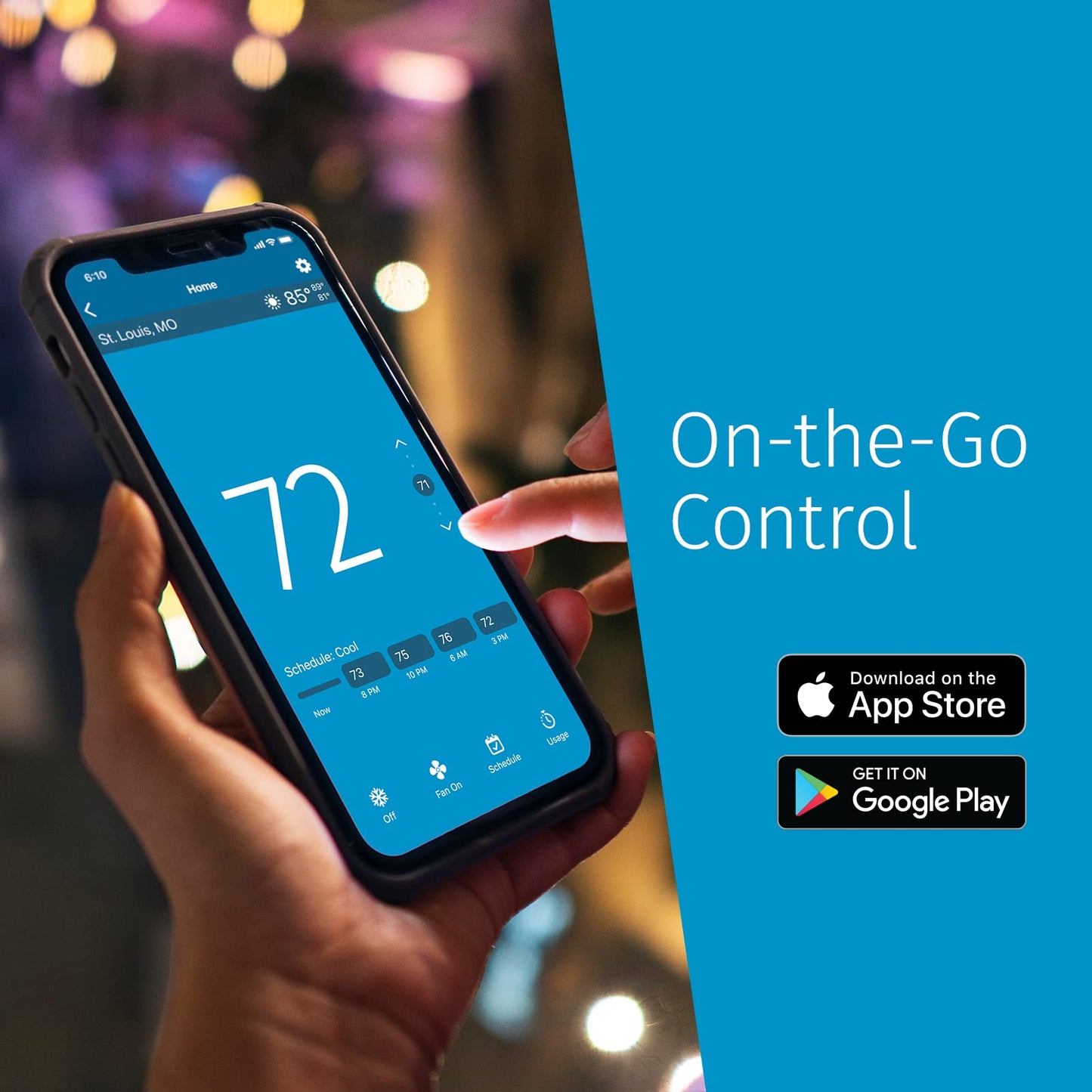 Sensi Touch 2 Smart Thermostat with Touchscreen Color Display - SmartHomeFinder.com