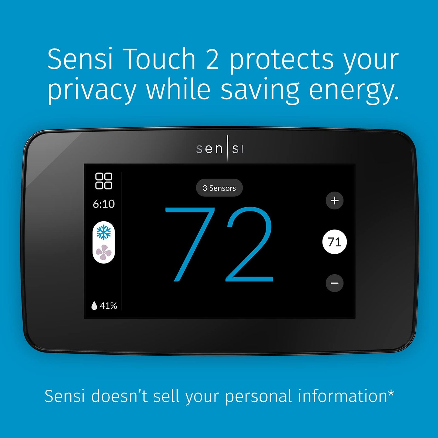Sensi Touch 2 Smart Thermostat with Touchscreen Color Display - SmartHomeFinder.com