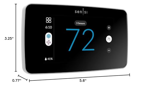 Sensi Touch 2 Smart Thermostat with Touchscreen Color Display - SmartHomeFinder.com