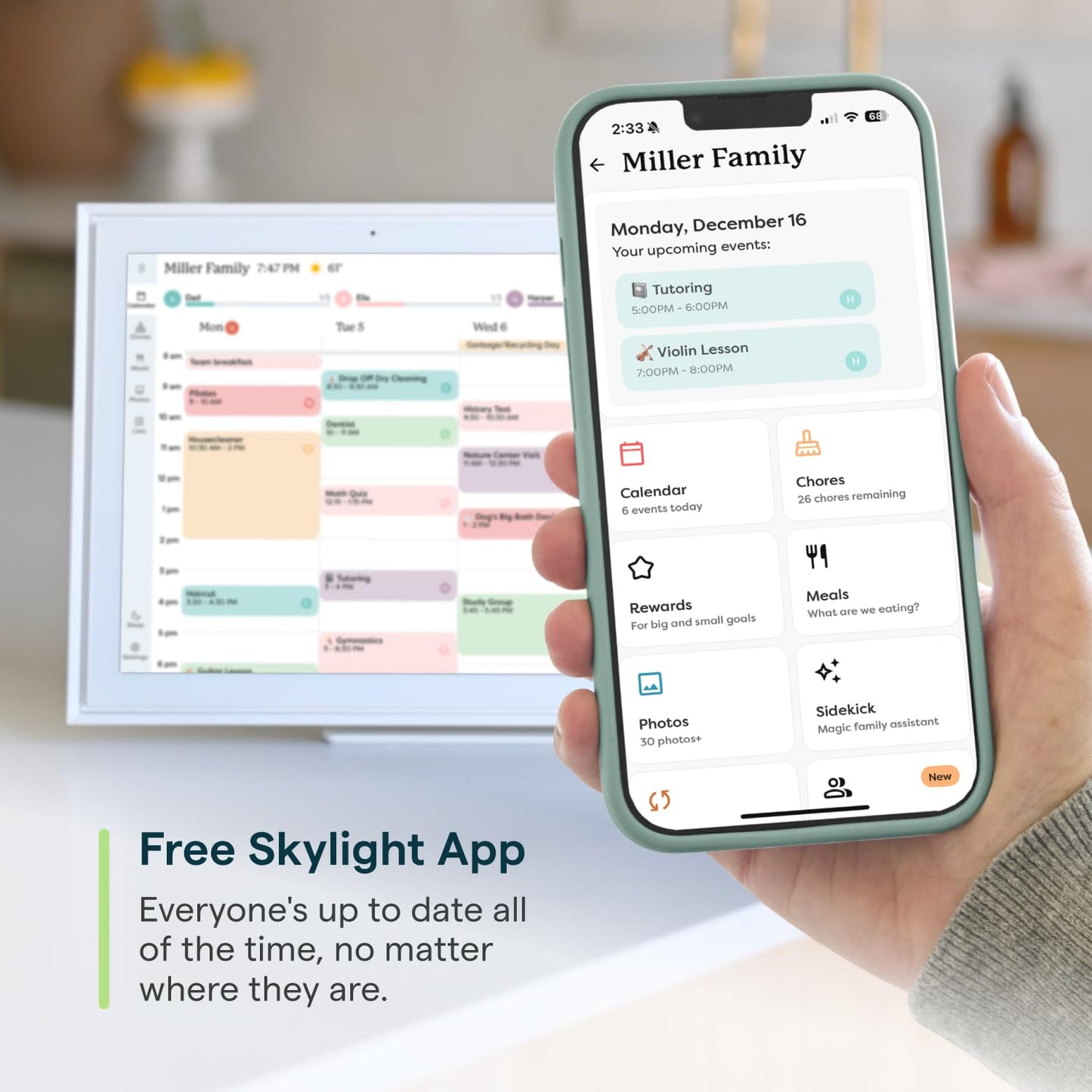 Skylight Calendar: 15 inch Digital Calendar & Chore Chart - SmartHomeFinder.com