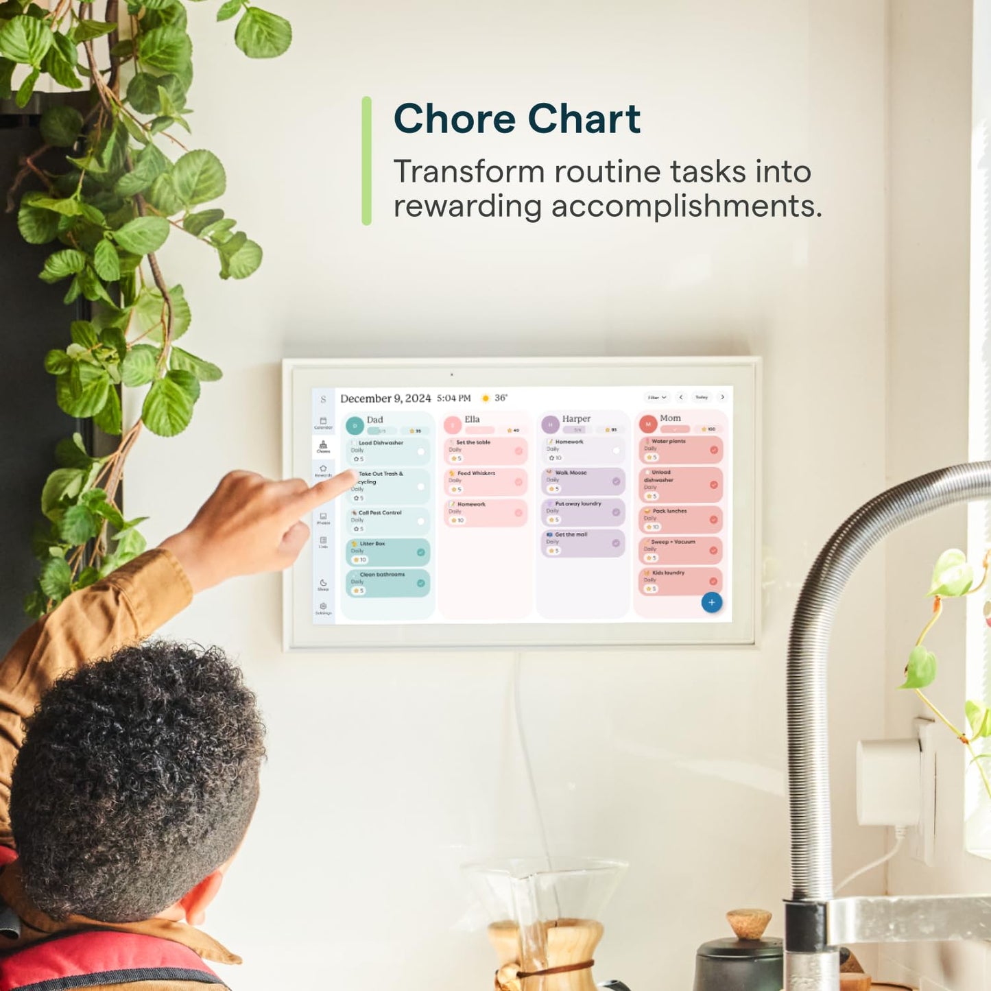 Skylight Calendar: 15 inch Digital Calendar & Chore Chart - SmartHomeFinder.com