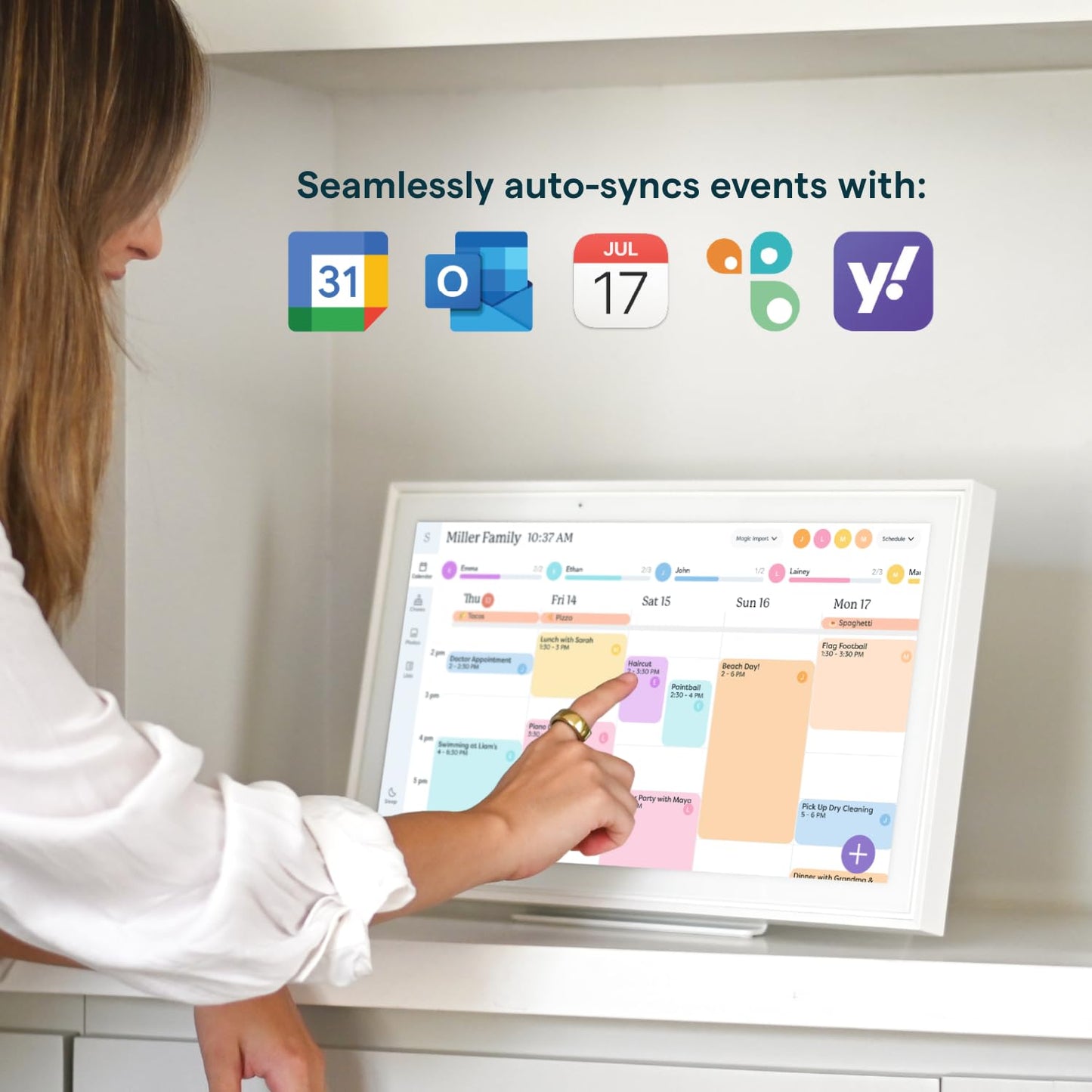 Skylight Calendar: 15 inch Digital Calendar & Chore Chart - SmartHomeFinder.com
