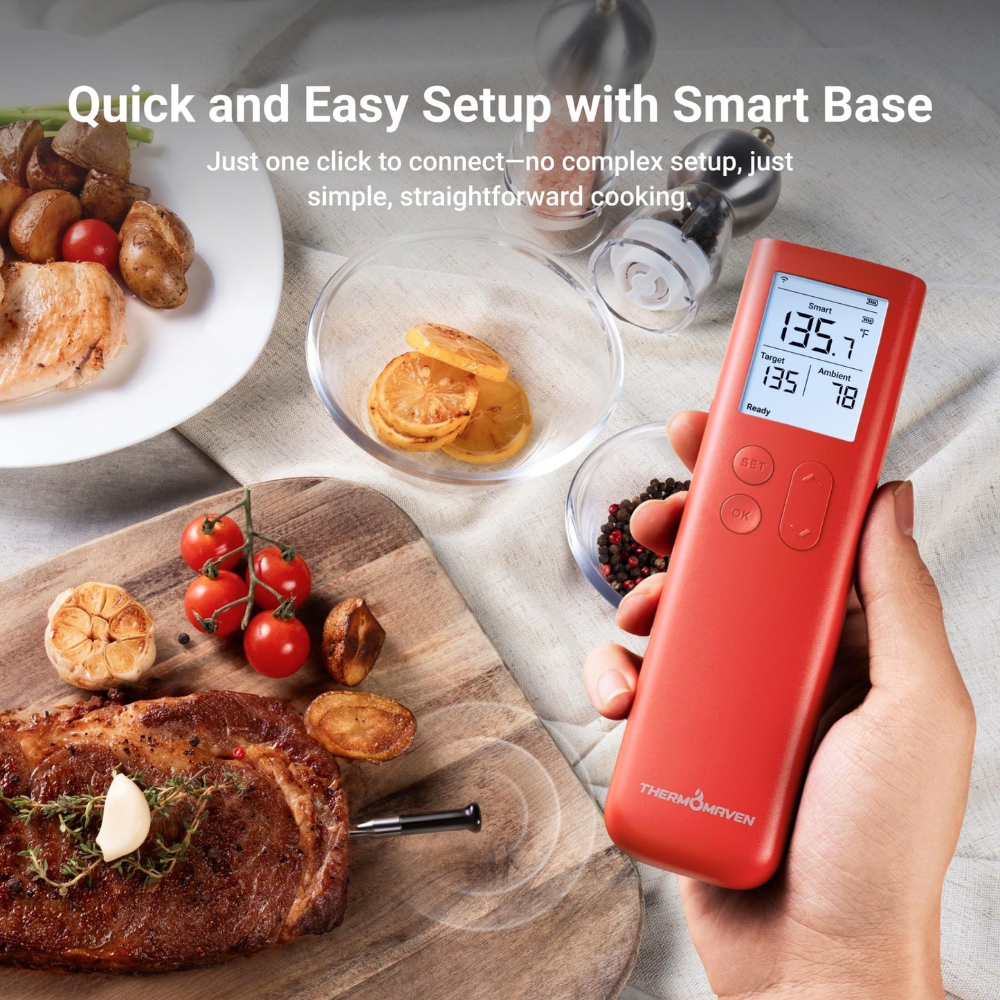 ThermoMaven G1 Premium Wireless Meat Thermometer - SmartHomeFinder.com