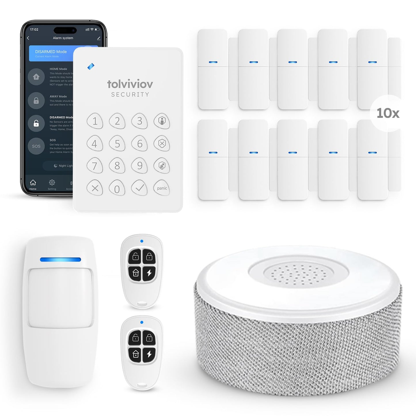 tolviviov Alarm System for Home Security - SmartHomeFinder.com