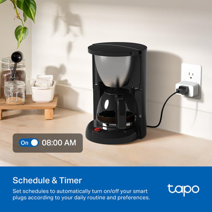 TP-Link Tapo Smart Plug Wi-Fi Mini, Energy Monitoring, Compatible with Alexa & Google Home & Samsung SmartThings, Timer, 15A/1800W Max, ETL Certified, 2.4G Wi-Fi Only, Tapo P115(2-Pack)