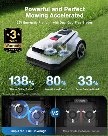 ECOVACS Goat A3000 LiDAR Robot Lawn Mower - SmartHomeFinder.com