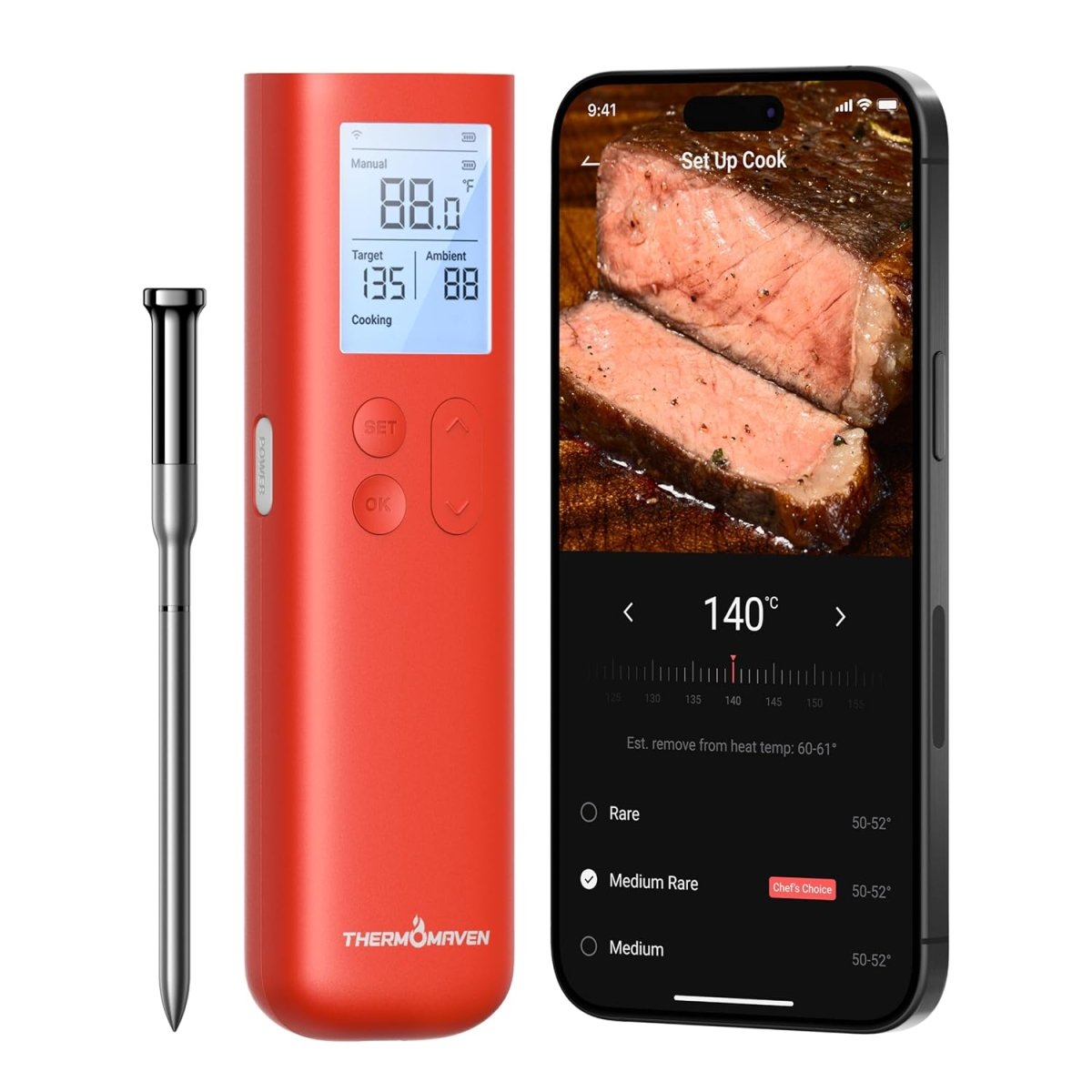 ThermoMaven G1 Premium Wireless Meat Thermometer - SmartHomeFinder.com